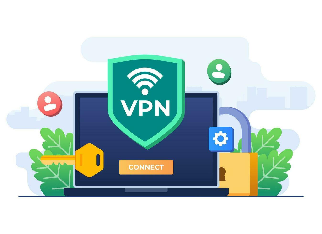 vpn zu schützen persönlich Daten auf Internet, sichern Netz Verkehr, verschlüsselt Daten überweisen, vpn Zugang, virtuell Privat Netzwerk, Fernbedienung Server, sichern Router Zugang, Sicherheit auf Internet vektor