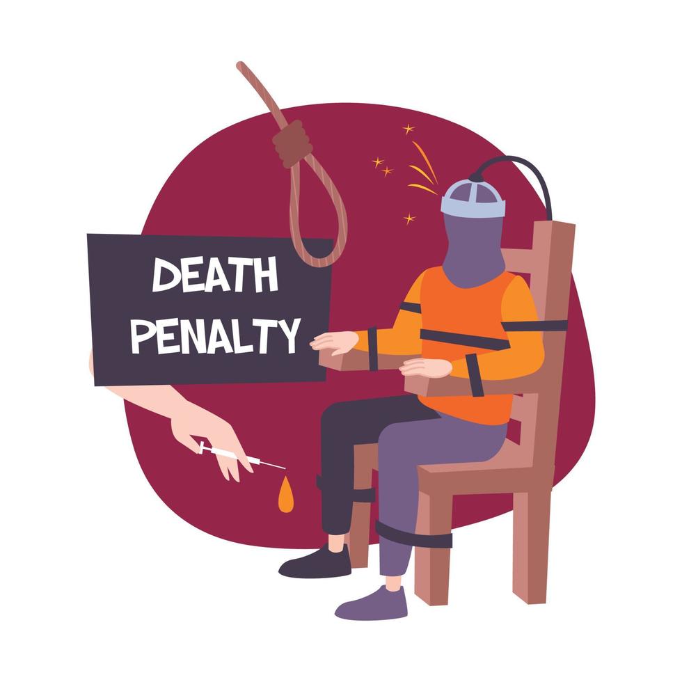 Todesstrafe Wohnungszusammensetzung vektor