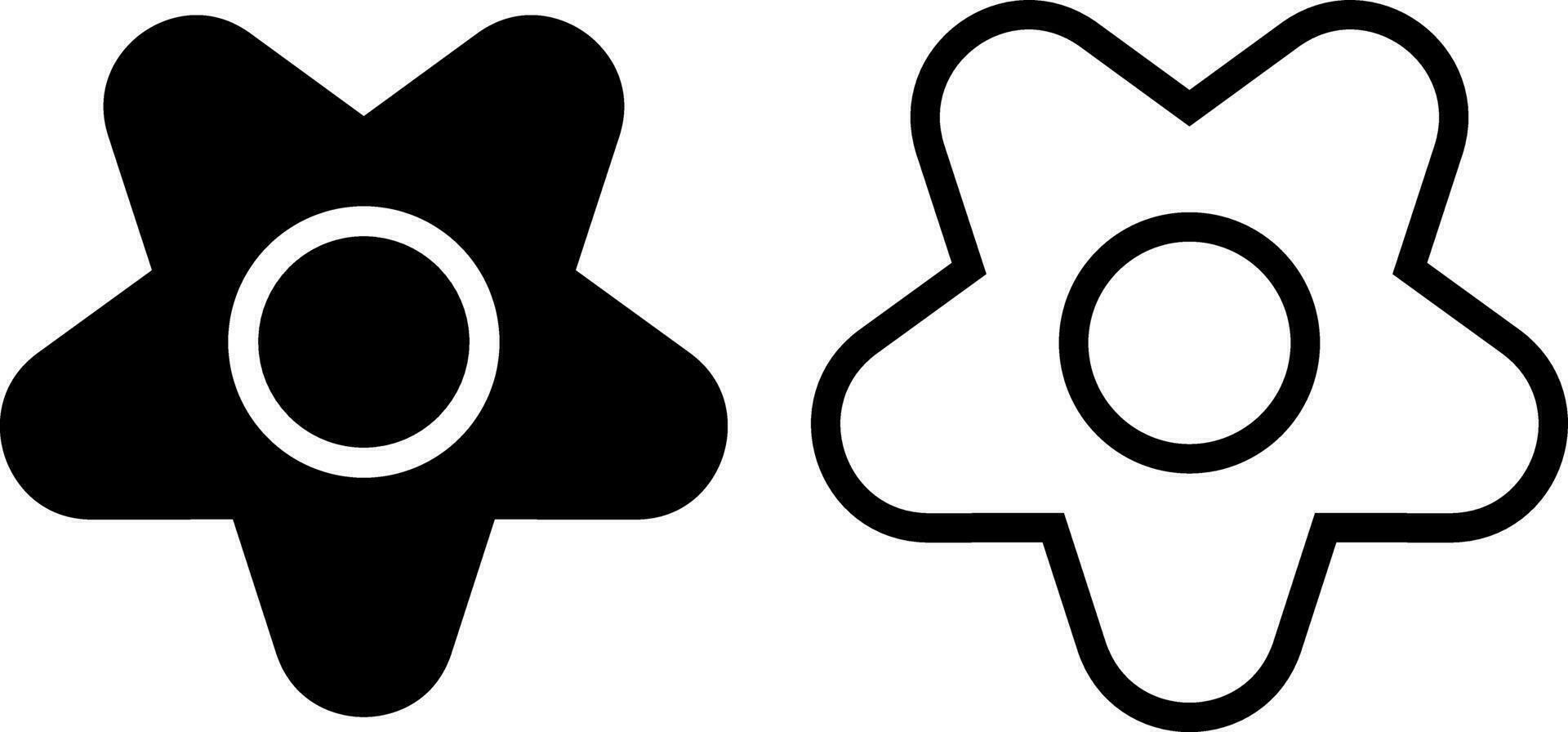 körsbär blomma ikon, tecken, eller symbol i glyf och linje stil isolerat på transparent bakgrund. vektor illustration