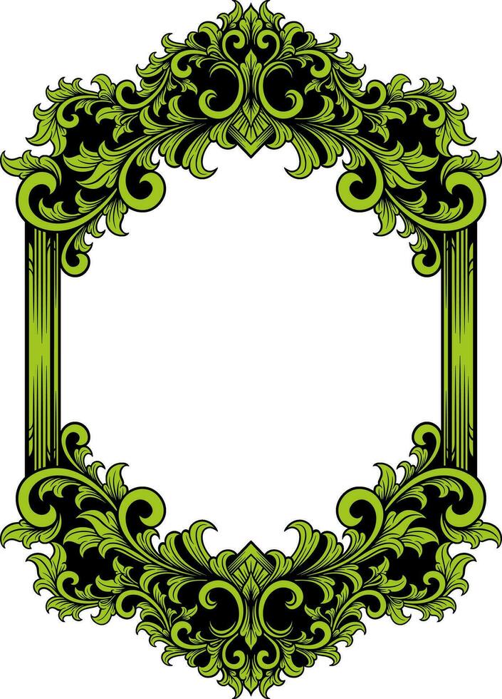 Jahrgang Ornament Rahmen zum Hochzeit Illustration vektor