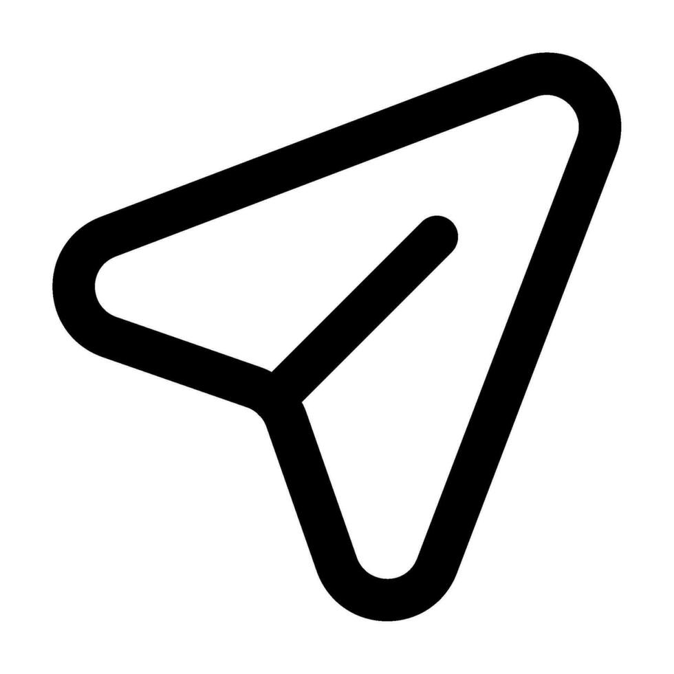 Papier Flugzeug Symbol Illustration zum Netz, Anwendung, Infografik, usw vektor