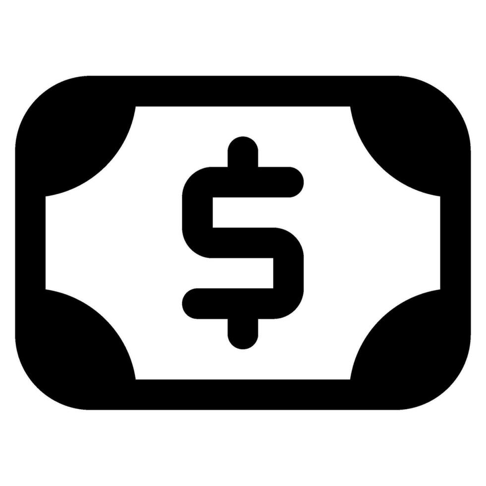 Banknote Symbol Illustration zum Netz, Anwendung, Infografik, usw vektor