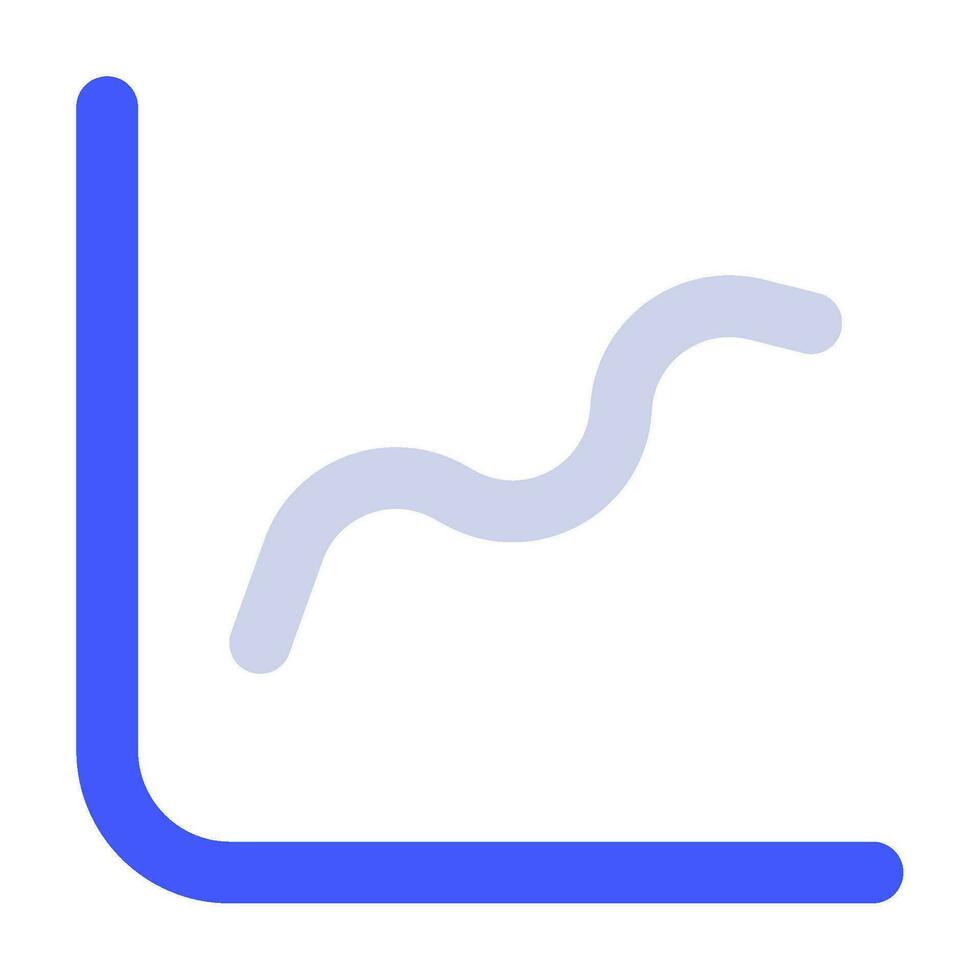 linje Diagram ikon illustration för webb, app, infografik, etc vektor
