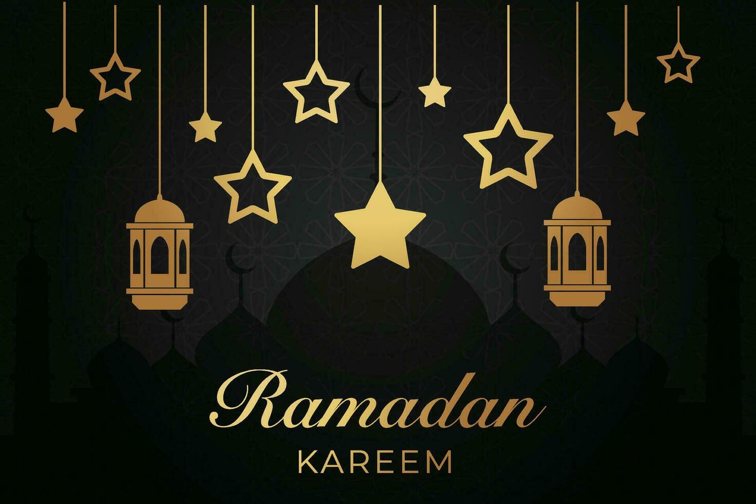 Ramadan Kareem Grußkarte vektor