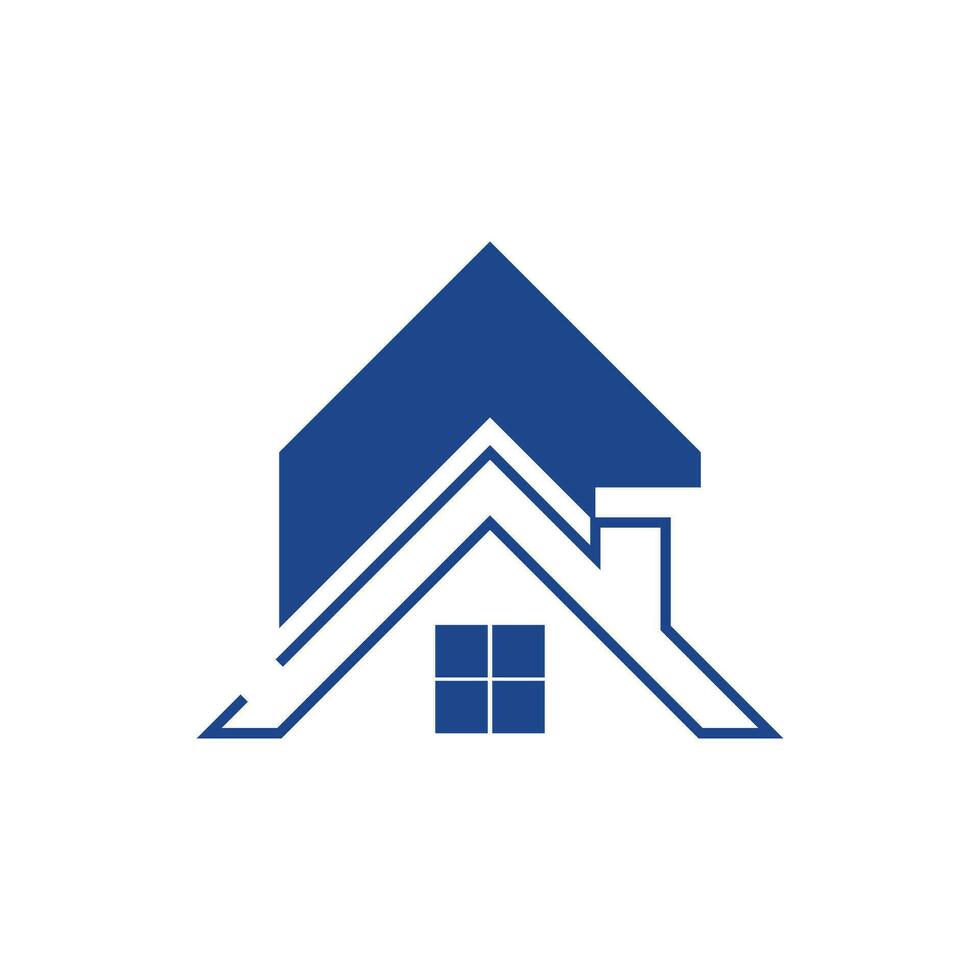 hus byggnad logotyp vektor