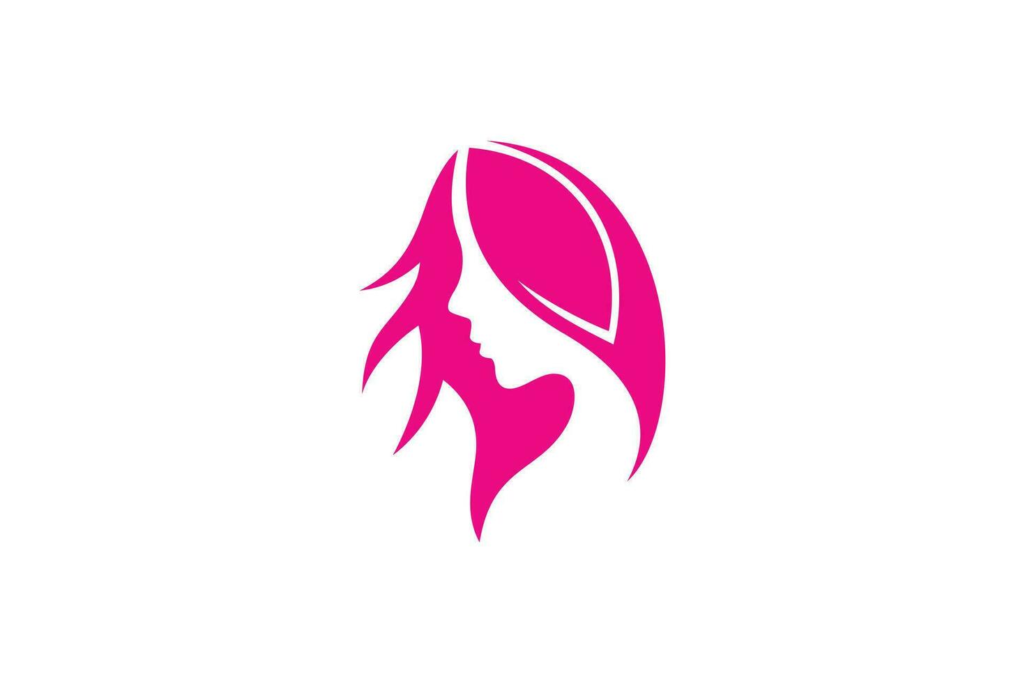 Schönheit Frau Logo Design mit kreativ modern vektor