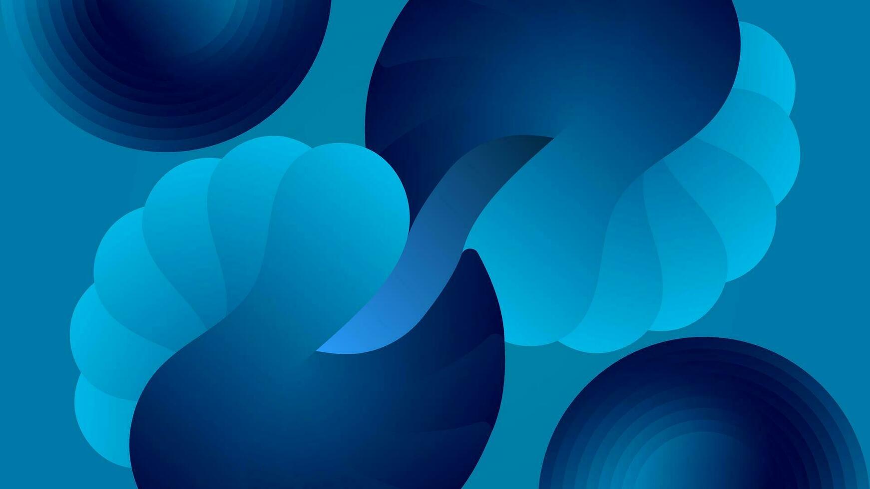 abstrakt Hintergrund elegant Gradient Blau glatt Flüssigkeit Farbe Design Vektor Vorlage gut zum modern Webseite, Hintergrund, Startseite Design