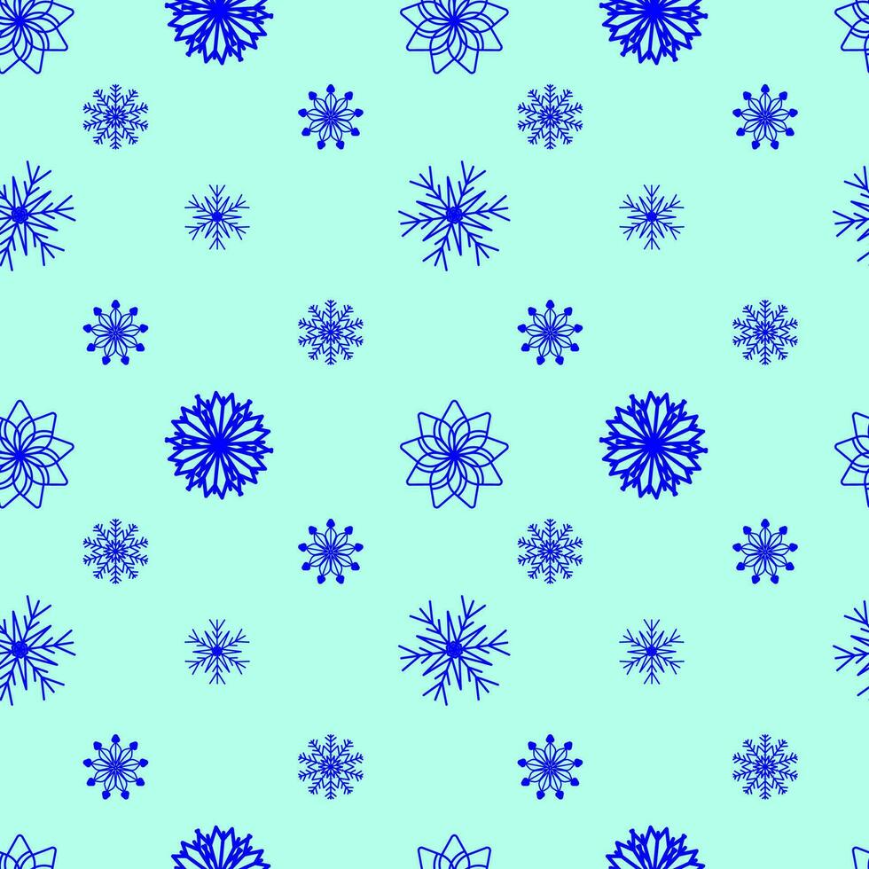 snöflinga sömlösa mönster vektor