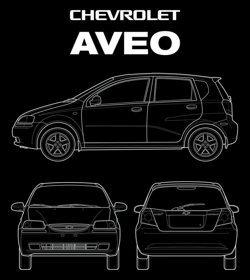 2007 Chevrolet aveo Auto Entwurf vektor