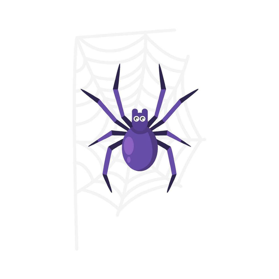 Spindel i Spindel webb illustration vektor