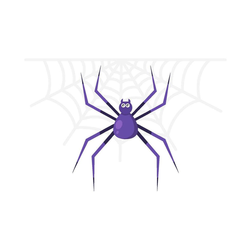 Spindel i Spindel webb illustration vektor