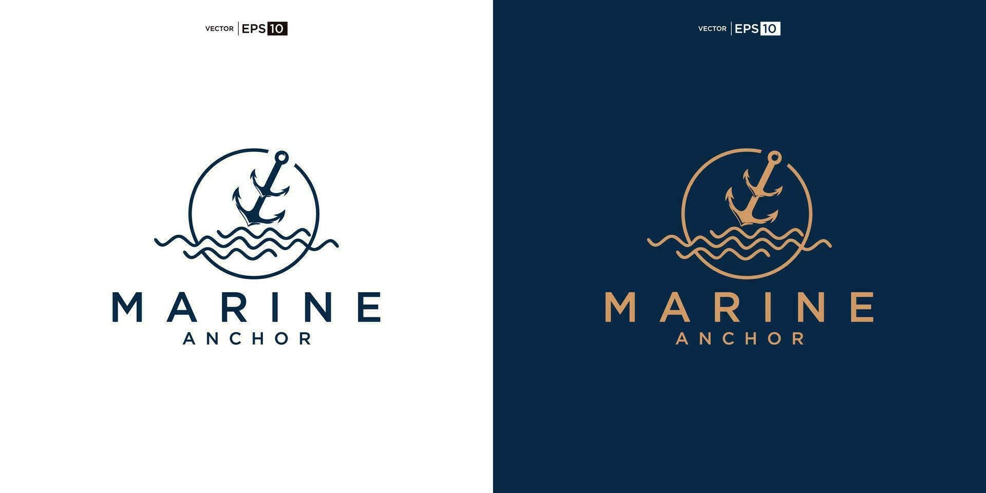 ankare logotyp ikon. marin logotyp. nautisk emblem. havs symbol. sjöman tecken. vektor illustration.