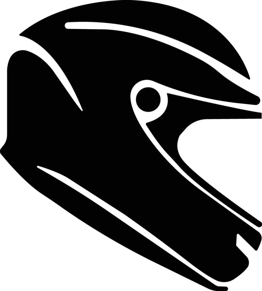 Motorrad Helm Symbol im eben Stil. isoliert auf verwenden Rennen anders Fahrzeug Auto, Fahrrad, Fahrrad einfach Helm Zeichen zu schützen das Kopf. Vektor zum Apps und Webseite