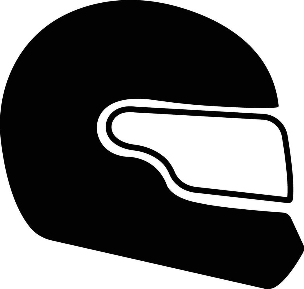 motorcykel hjälm ikon i platt stil. isolerat på använda sig av tävlings annorlunda fordon bil, cykel, cykel enkel hjälm tecken till skydda de huvud. vektor för appar och hemsida