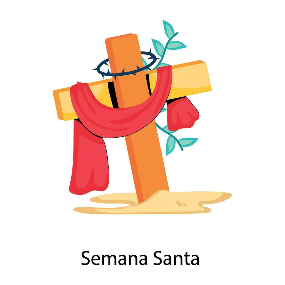 trendig semana santa vektor