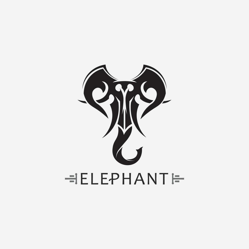 Elefant Logo Vektor Illustrator Designvorlage