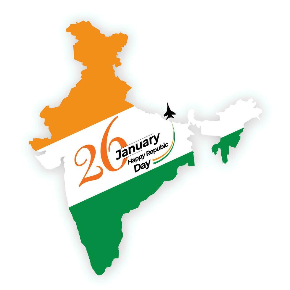 26 januari - republik dag av Indien, vektor illustration