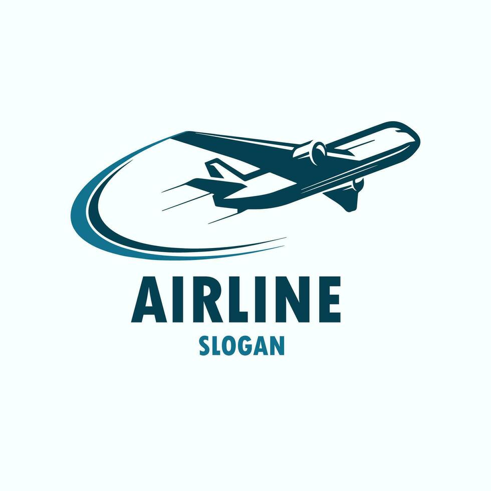 flygplan flygbolag vektor logotyp design