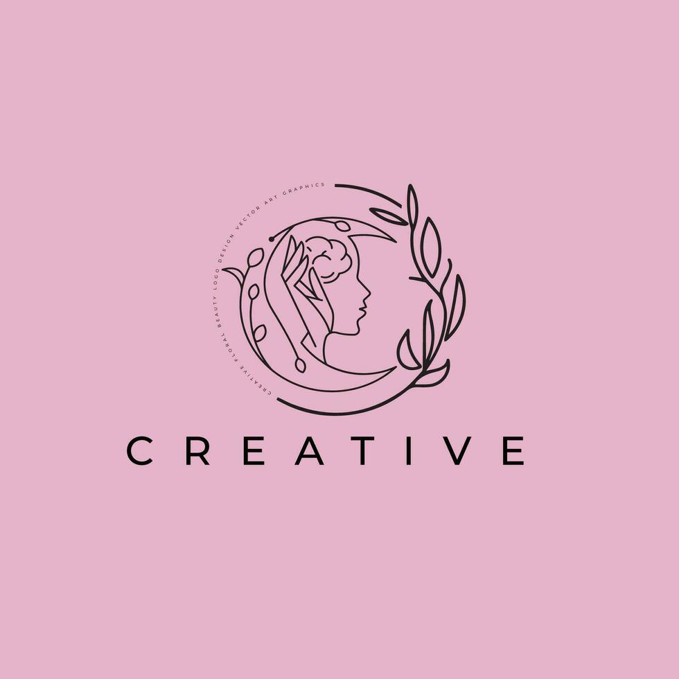 kreativ Blumen- Kunst Design vektor