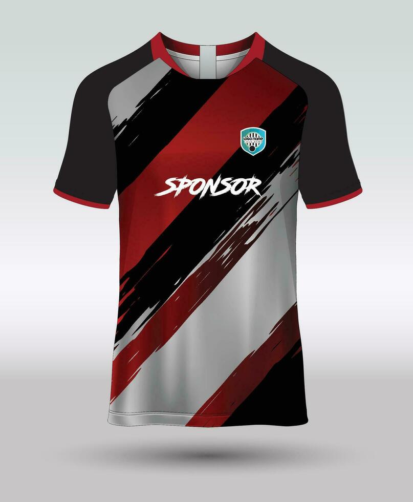 sublimering t-shirt design, jersey design vektor