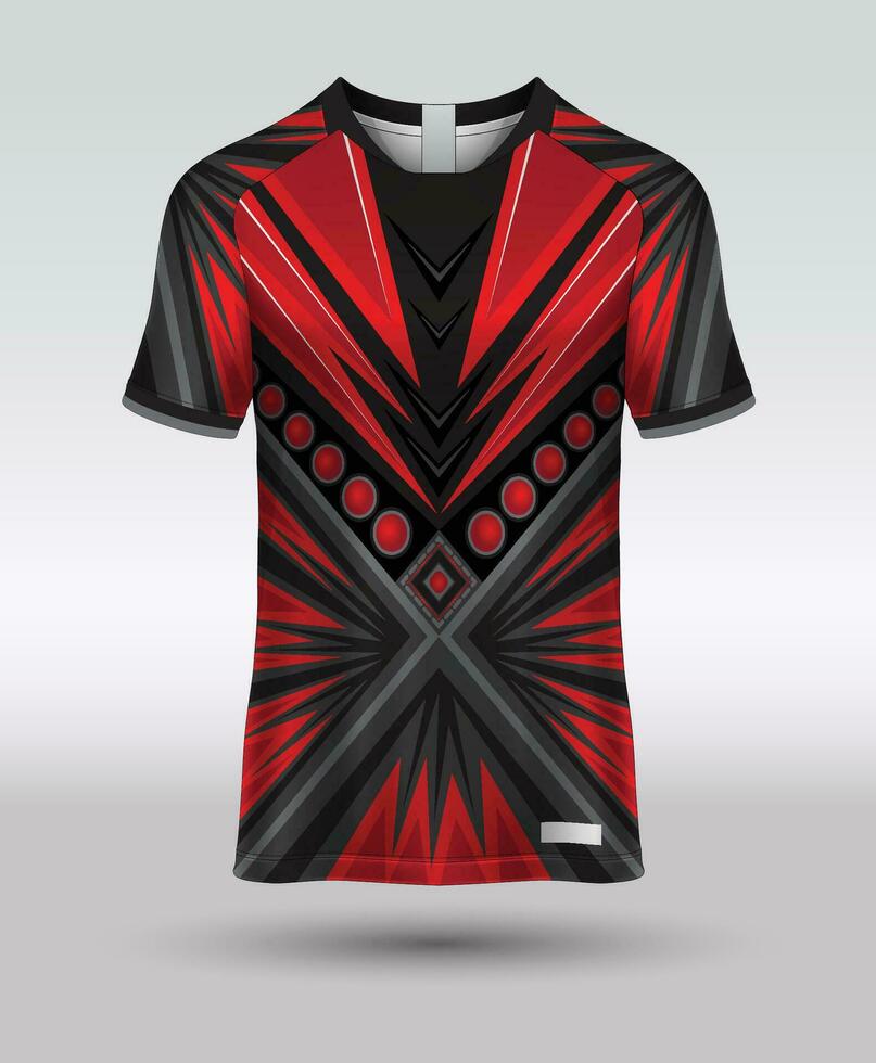 Sublimation T-Shirt Design, Jersey Design vektor