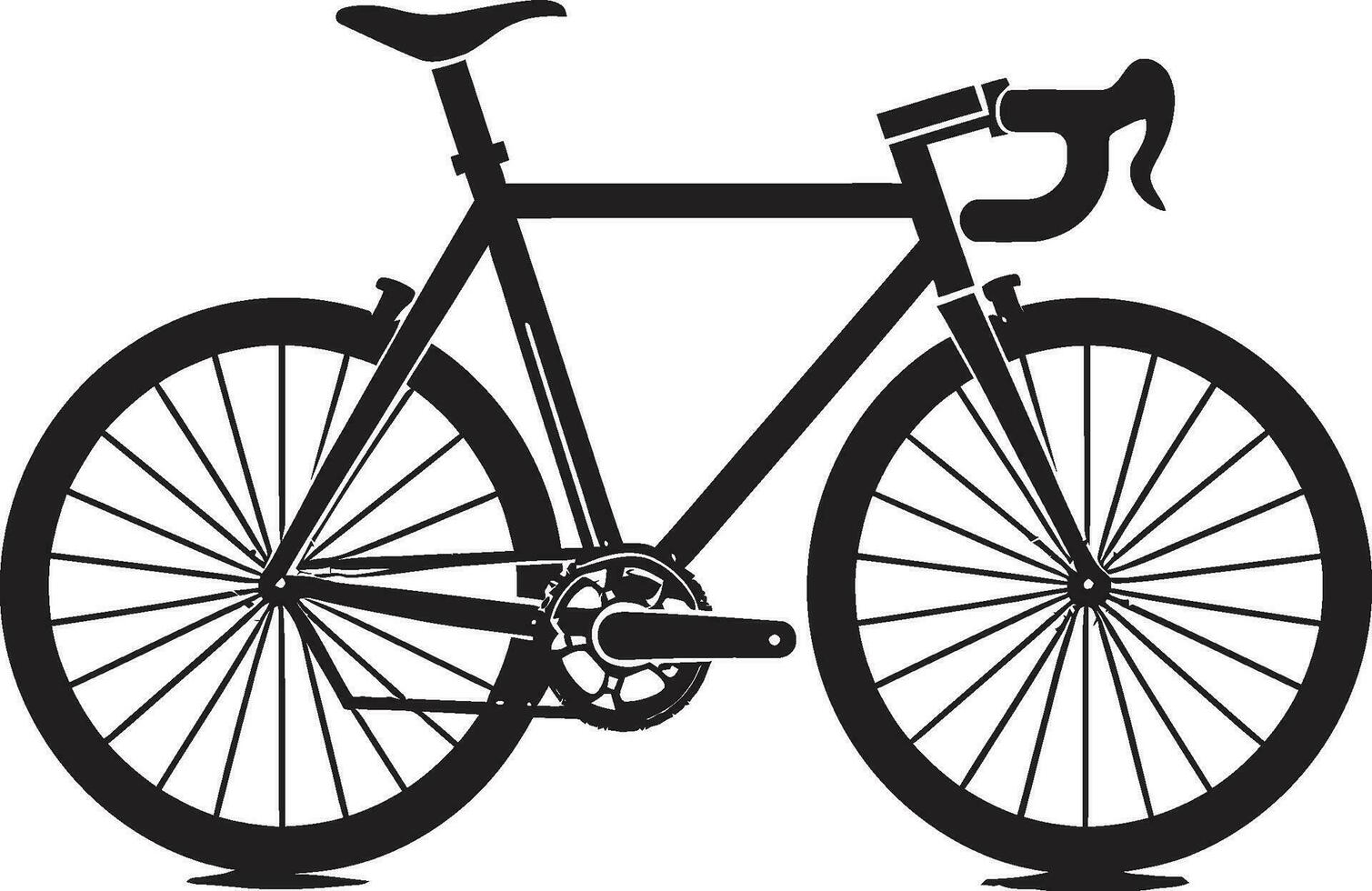 Stadt Kreuzfahrt Vektor Fahrrad Logo klassisch Rad schwarz Fahrrad Design