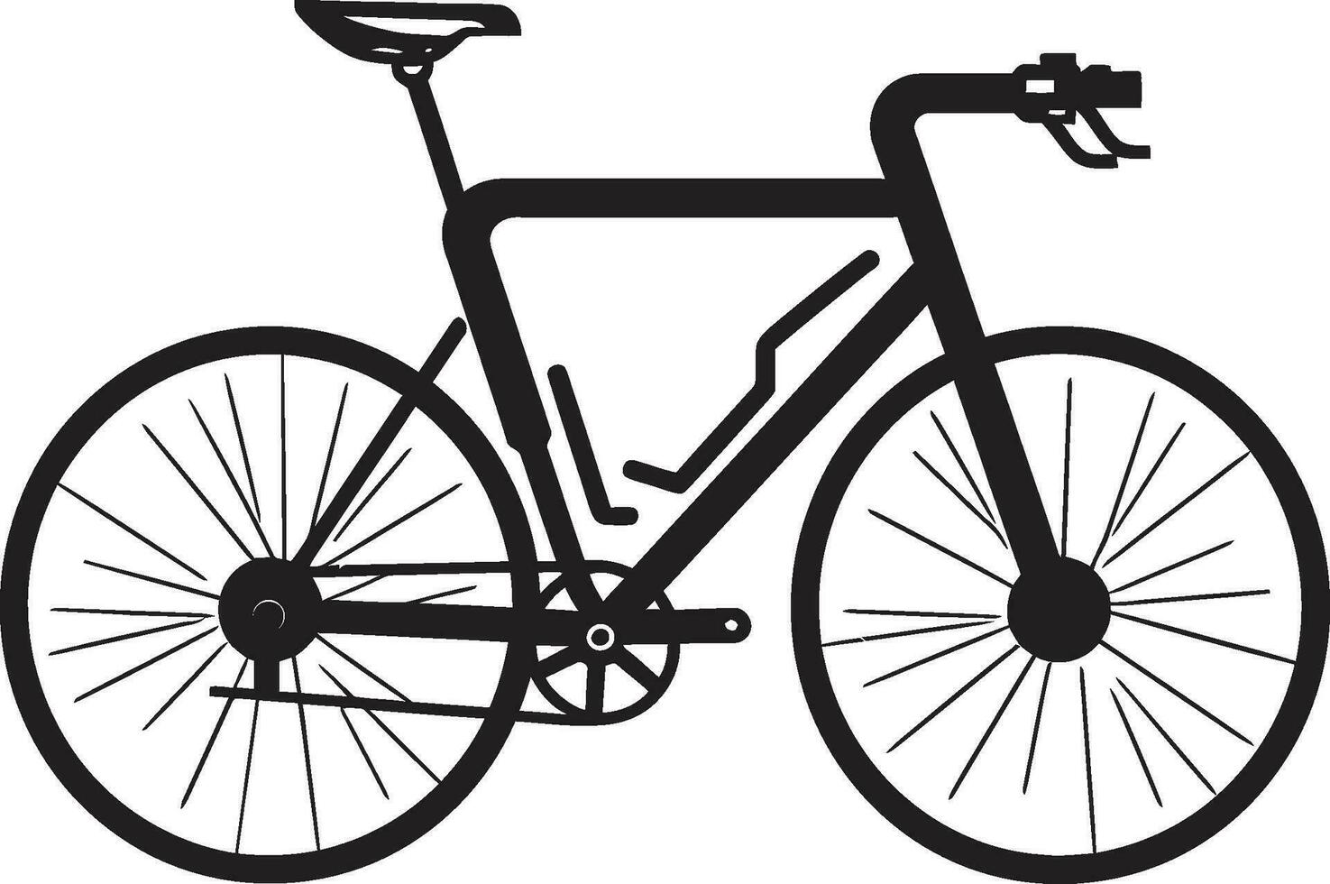 Zyklus ikonisch schwarz Fahrrad Emblem städtisch Zyklus Vektor Fahrrad Logo