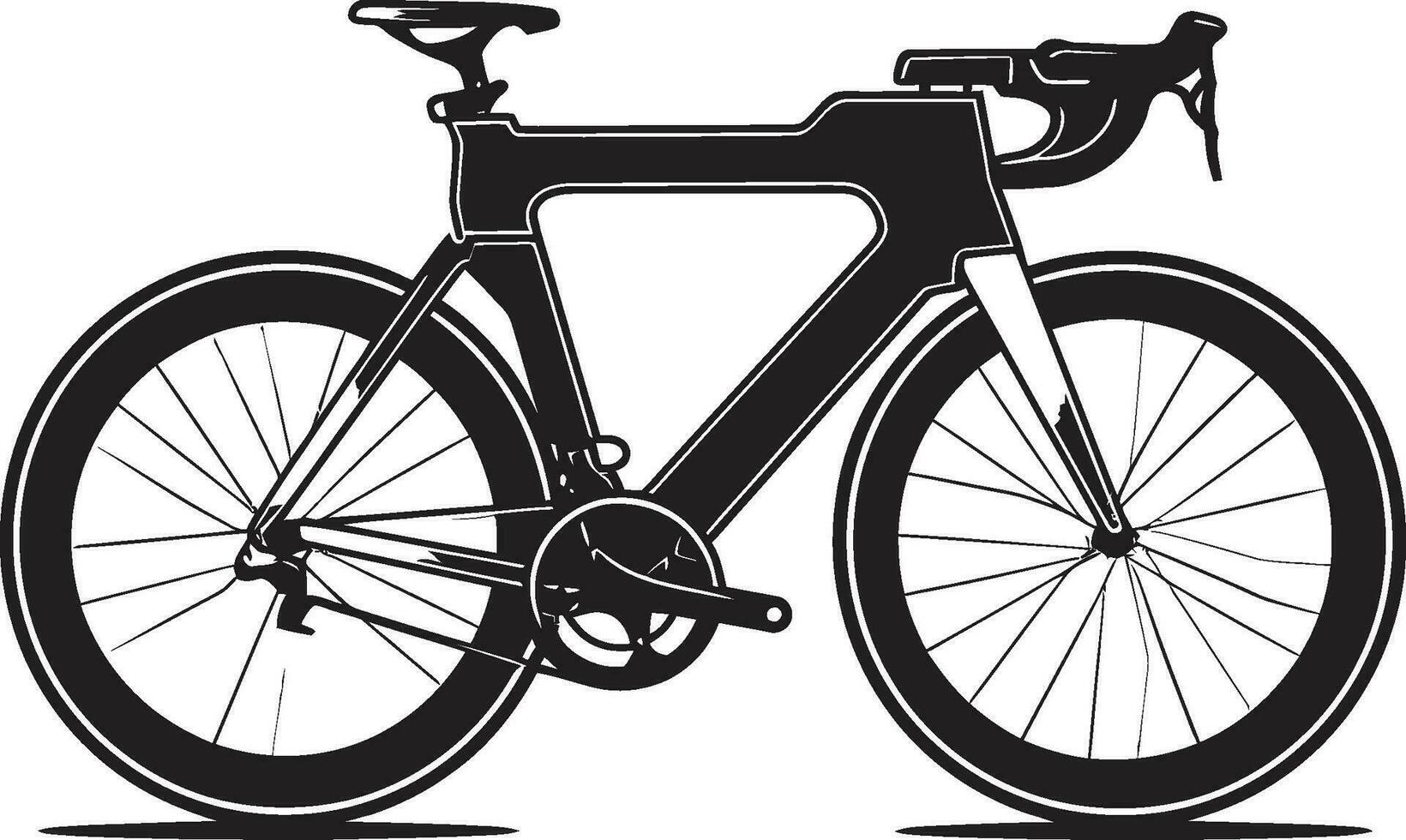 Stadtpedal Vektor Fahrrad Emblem klassisches Rad schwarz Fahrrad Symbol Design