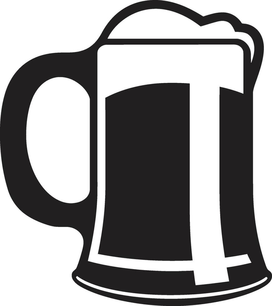 schaumig Lagerbier schwarz Becher Logo Fass brauen Vektor Bier Glas Symbol