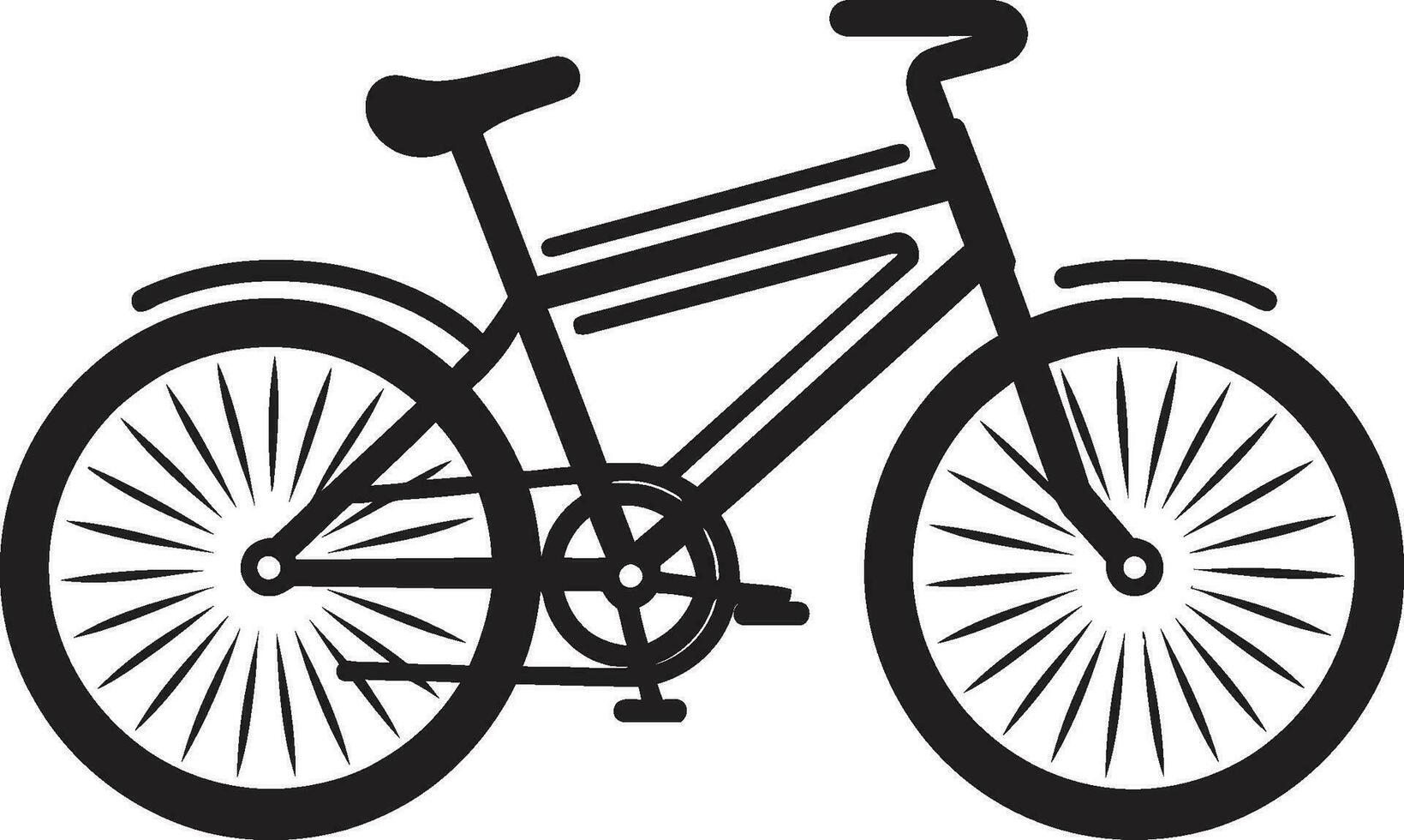 Fahrradroute ikonisch Fahrrad Vektor Design Geschwindigkeitsgetriebe schwarz Fahrrad Logo Symbol