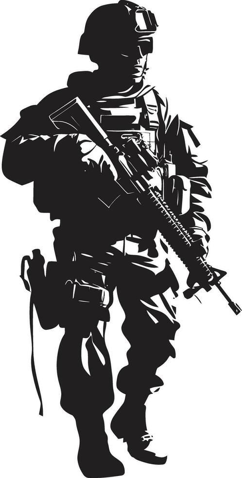 strategisch Verteidiger bewaffnet Wächter Logo Krieger Wächter Vektor Soldat Symbol