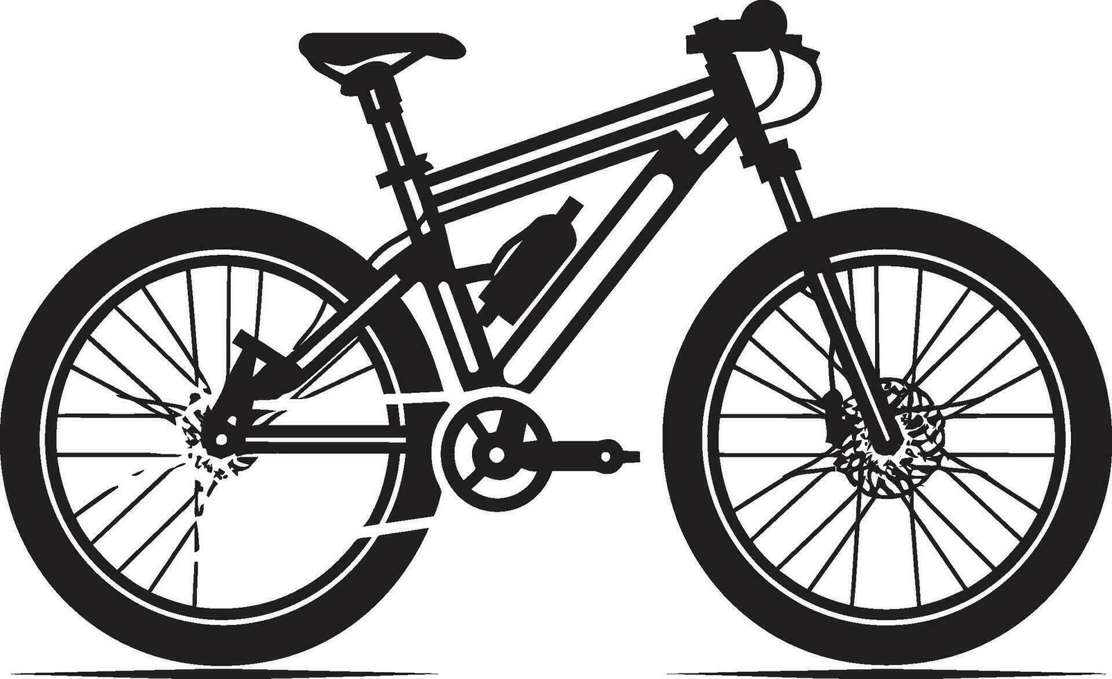 urban cykel vektor cykel logotyp elegant rida svart cykel symbol