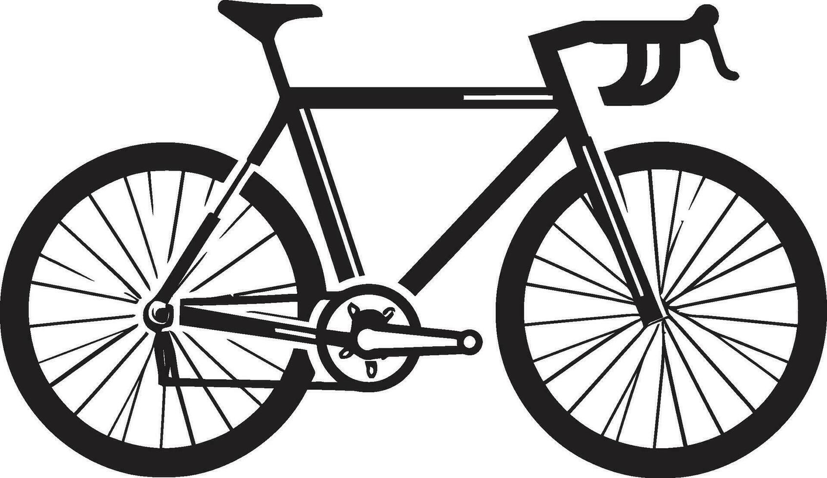 urbanride vektor cykel logotyp ikon snygg cyklist svart cykel emblem