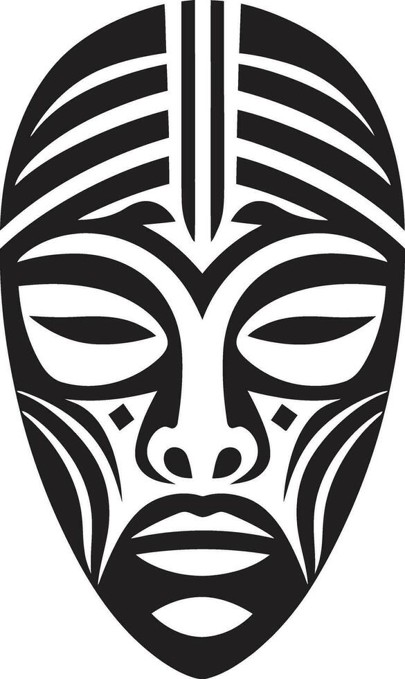 rituell ekar svart mask vektor ikon andlig arv afrikansk stam- logotyp