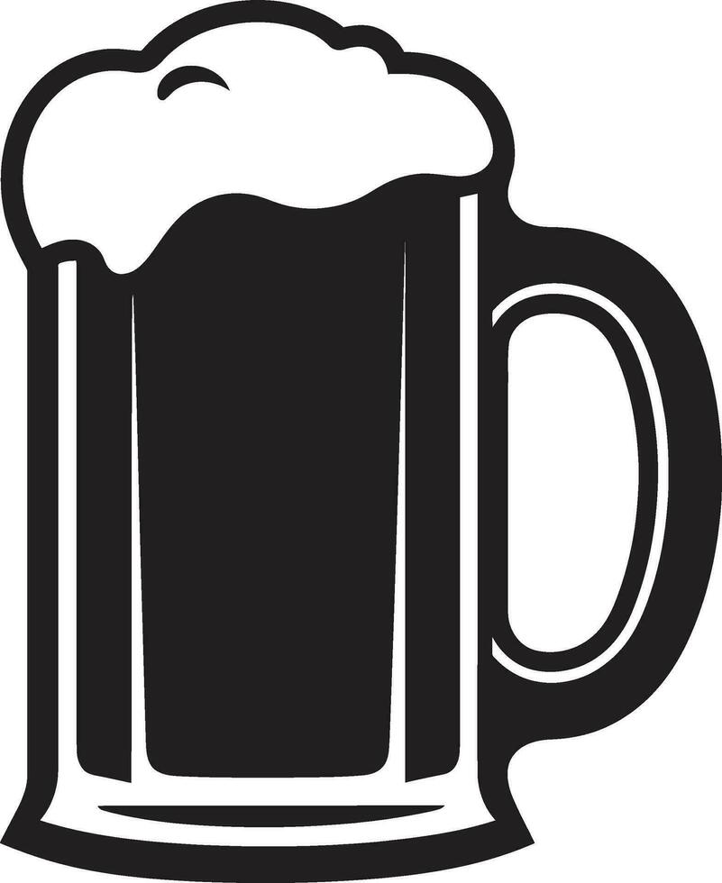 Brauer s berühren Vektor Becher Symbol Braumeister s Stolz schwarz Logo Bier Becher