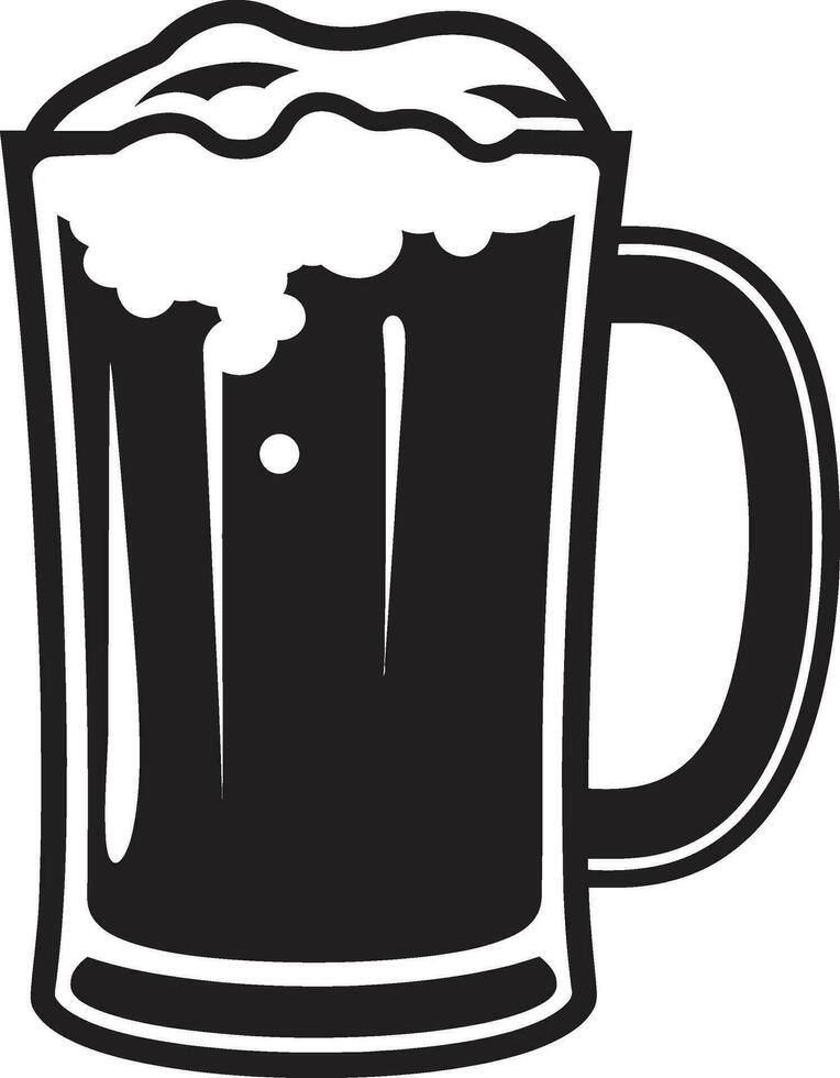 hopp skörda vektor öl ölkrus logotyp pilsner ikon svart öl råna design