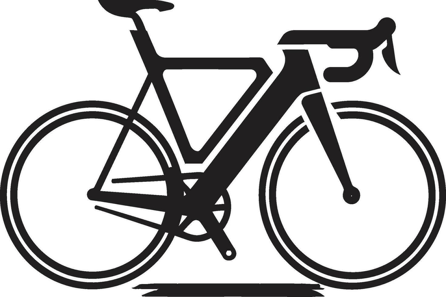 Fahrer s Symbol Vektor Fahrrad Zyklus ikonisch schwarz Fahrrad Emblem