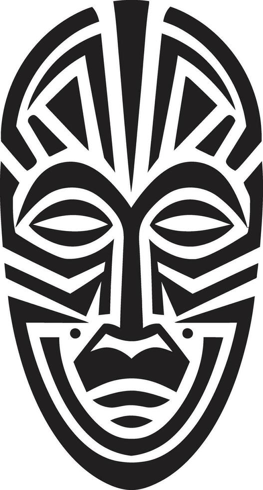 mystiker arv stam- vektor design kulturell ekar afrikansk mask vektor