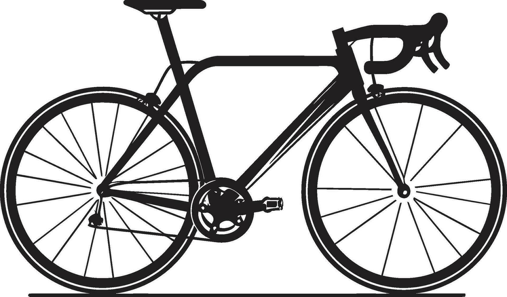 Stadt Kreuzfahrt Vektor Fahrrad Logo klassisch Rad schwarz Fahrrad Design