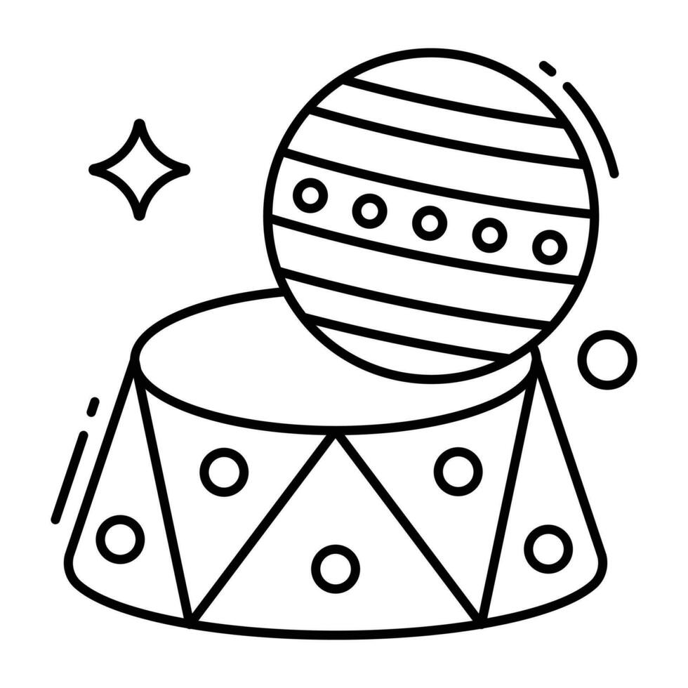 modisch Design Symbol von Zirkus Ball vektor