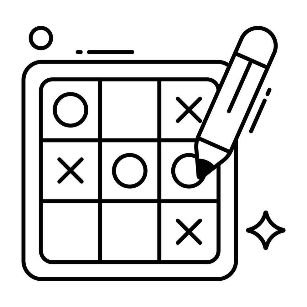 Premium-Download-Symbol von Tic Tac Toe vektor