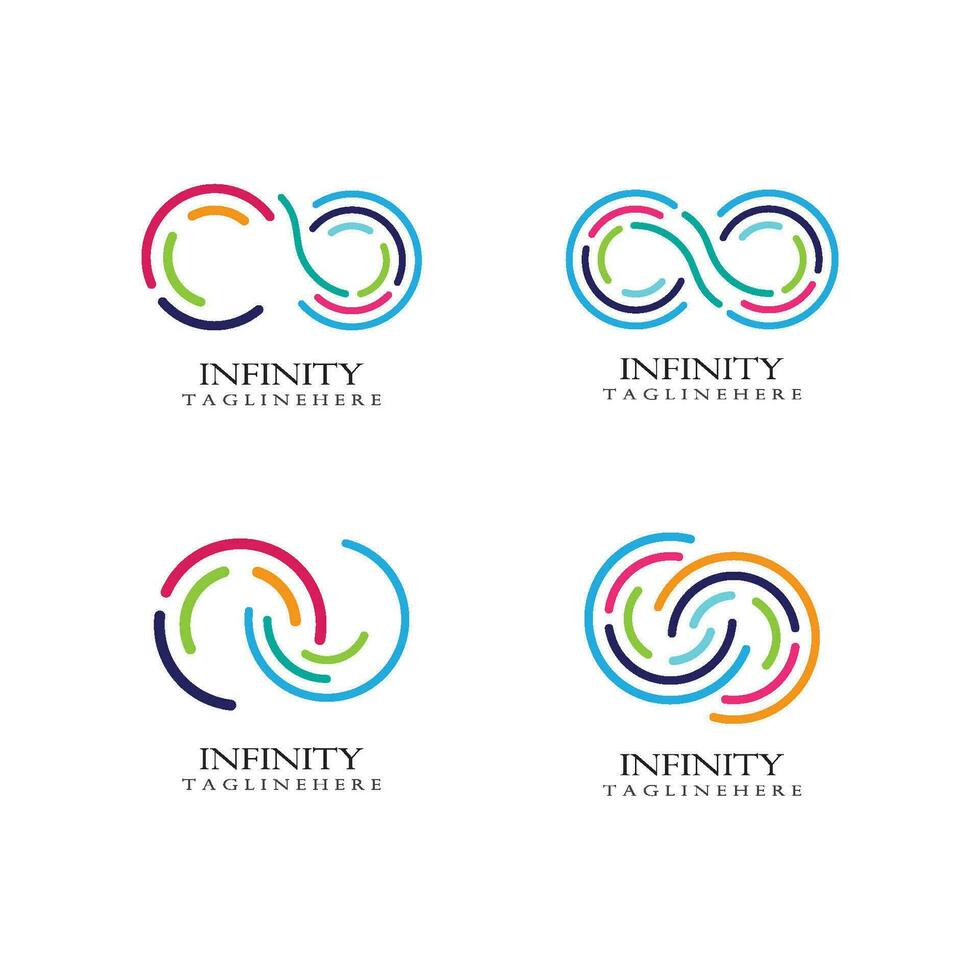 infinity logotyp mall vektor