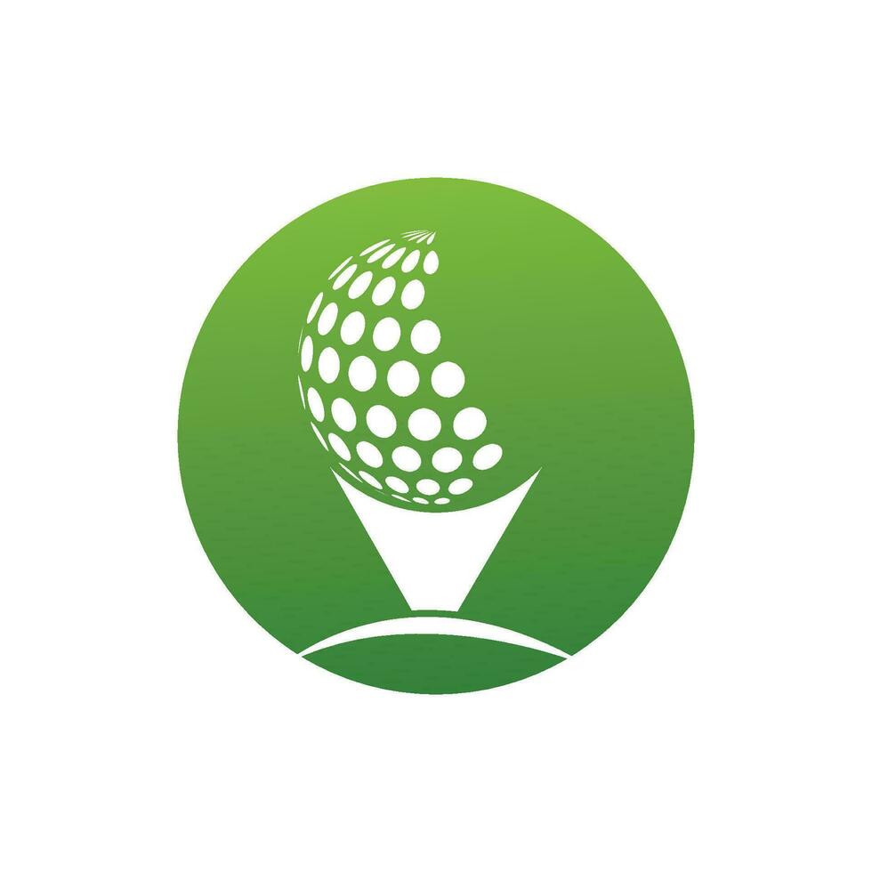 golf logotyp mall vektor illustration