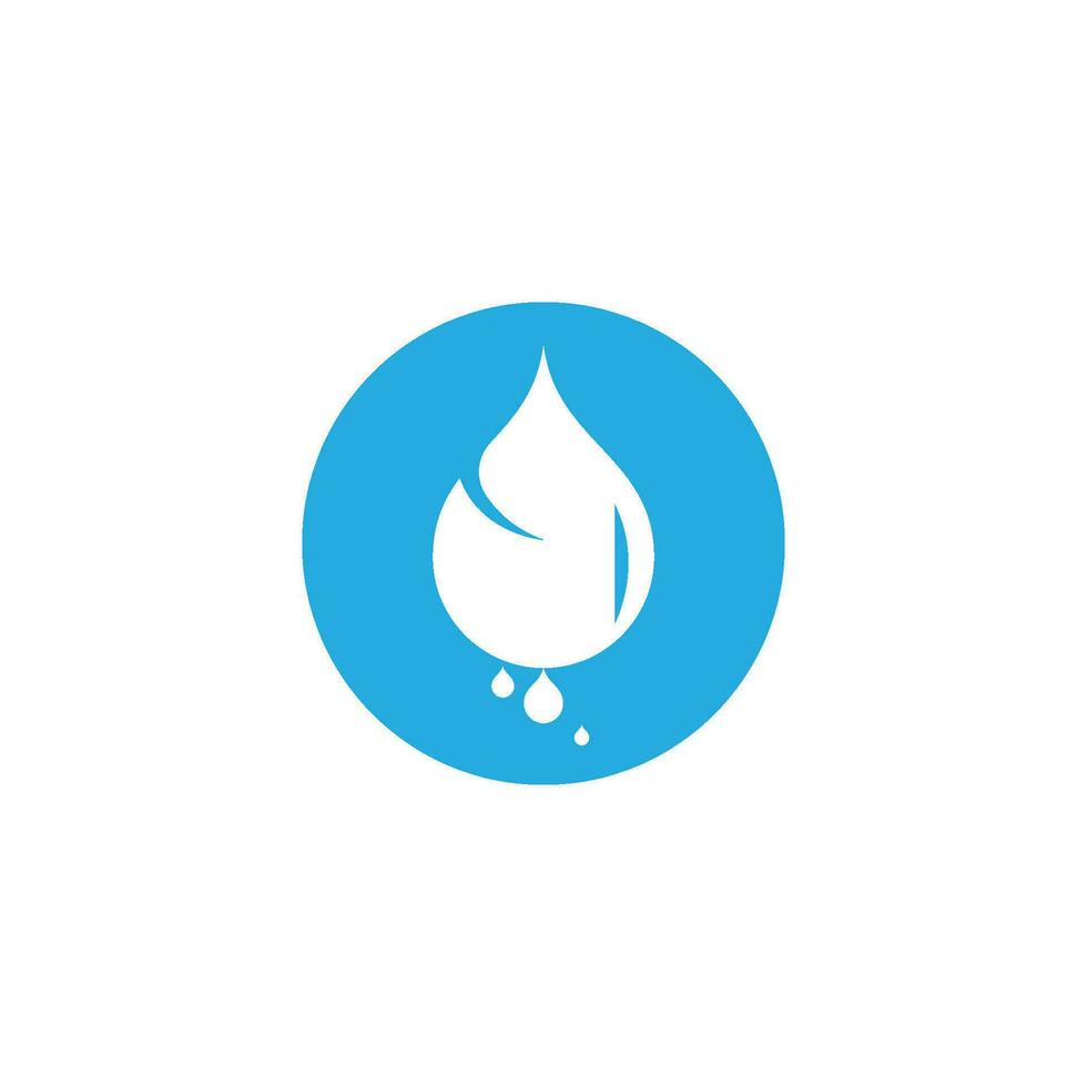 vattendroppe logotyp mall vektor