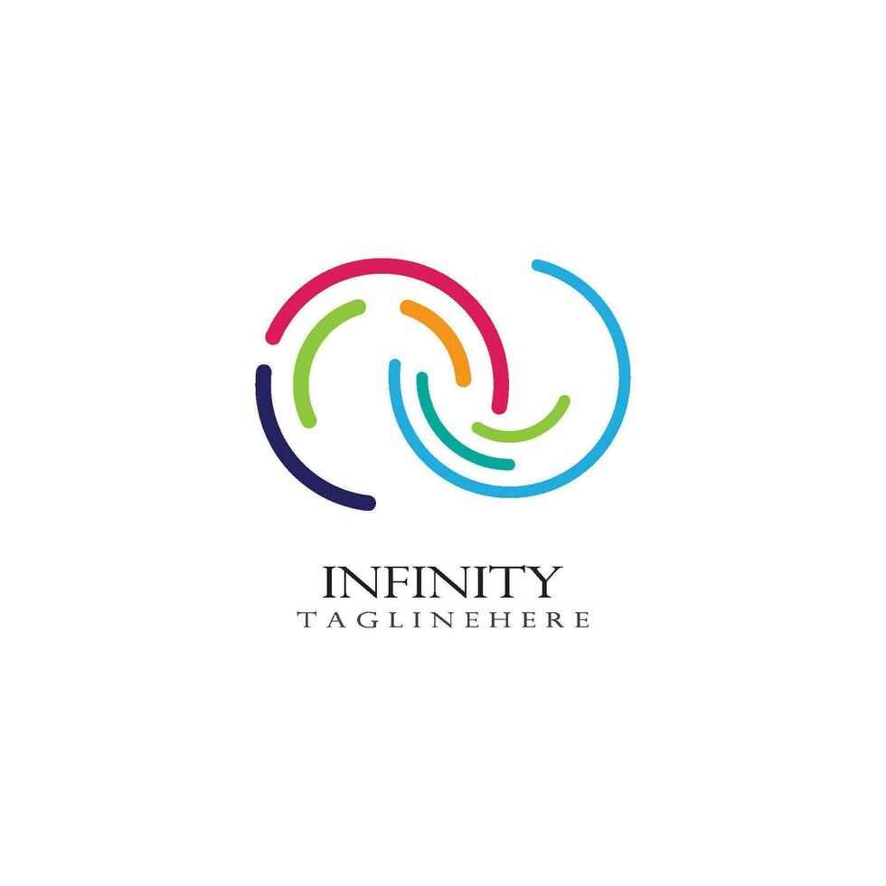 infinity logotyp mall vektor