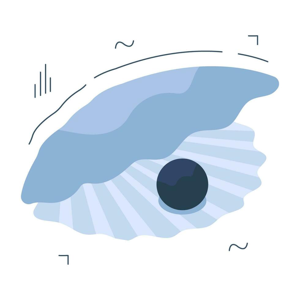 ett öga fångst design ikon av ostron vektor