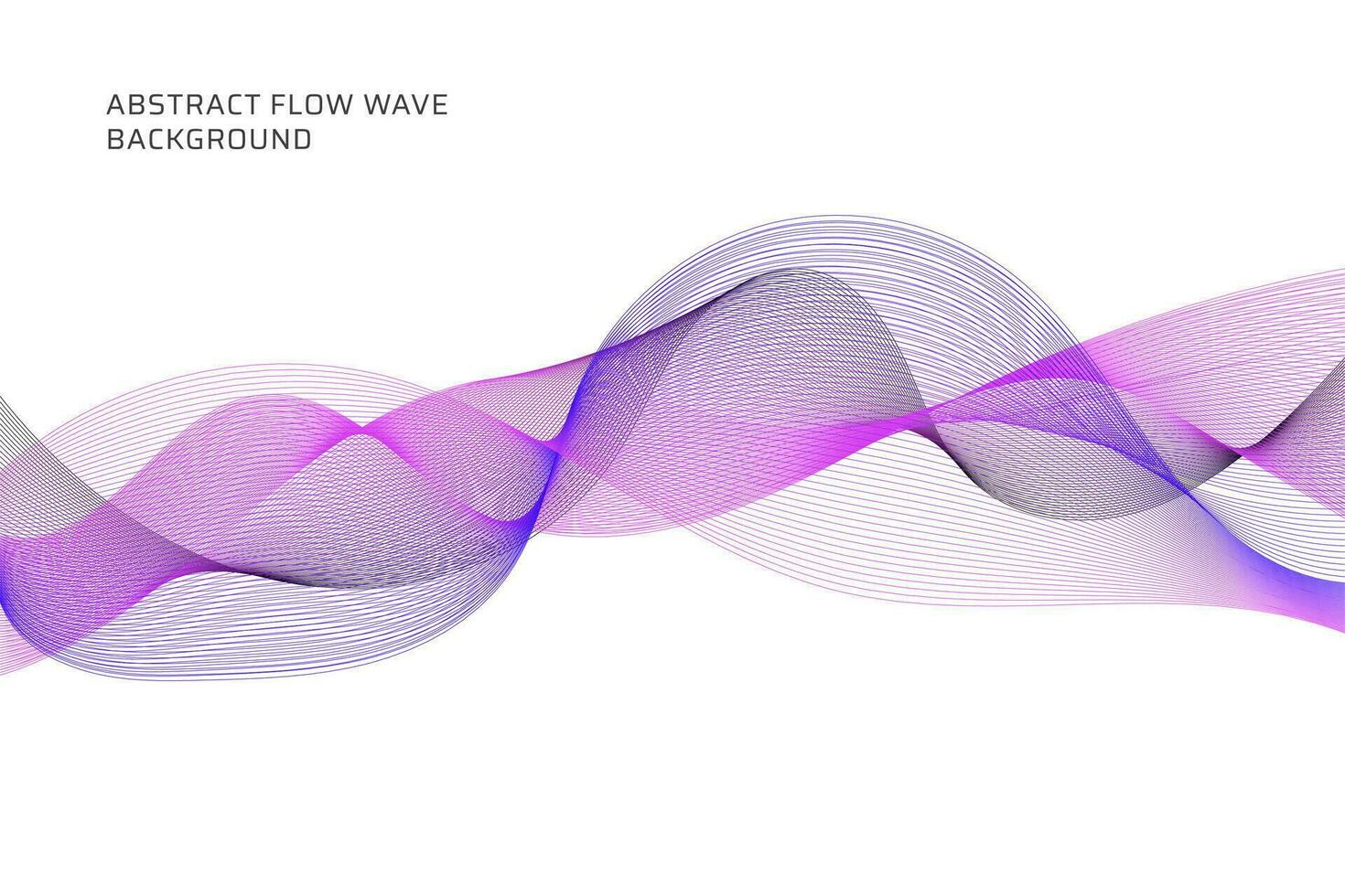 abstrakt fließen Welle Linien Hintergrund vektor