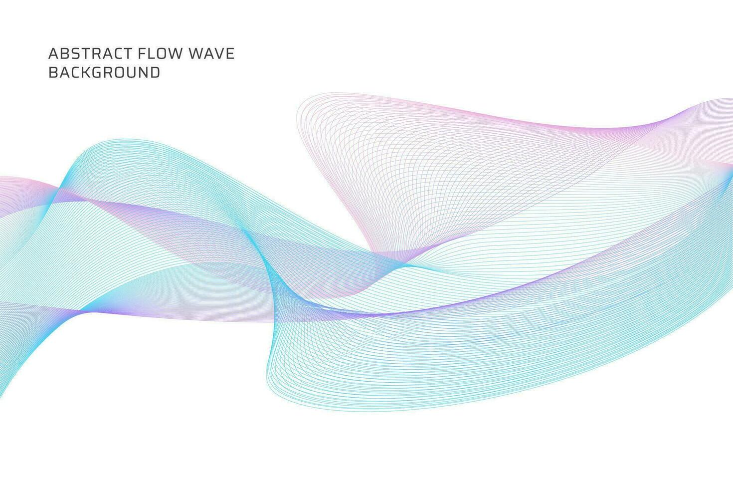 abstrakt fließen Welle Linien Hintergrund vektor
