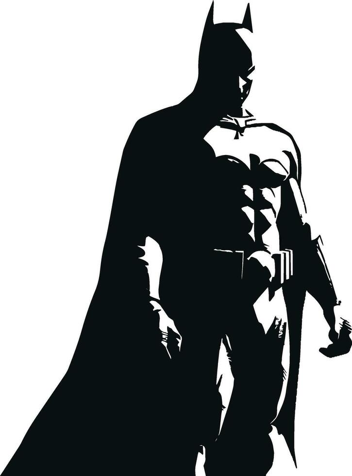 Superheld, schwarz und Weiß Vektor Illustration