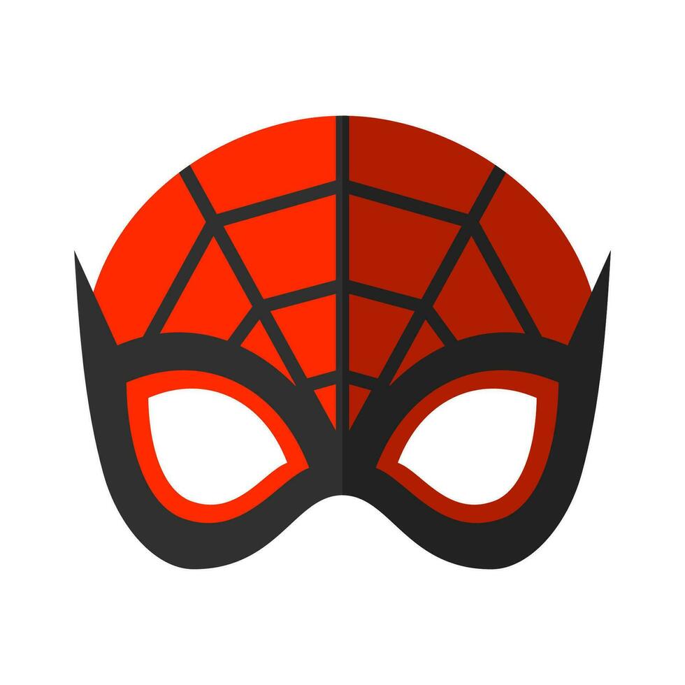 super hjälte mask. superhjälte ansikte masque och maskering tecknad serie karaktär. komisk bok mask. heroisk- eller räddare vektor illustration
